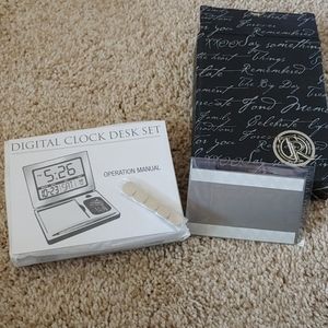 Things Remembered Digital Clock desk set